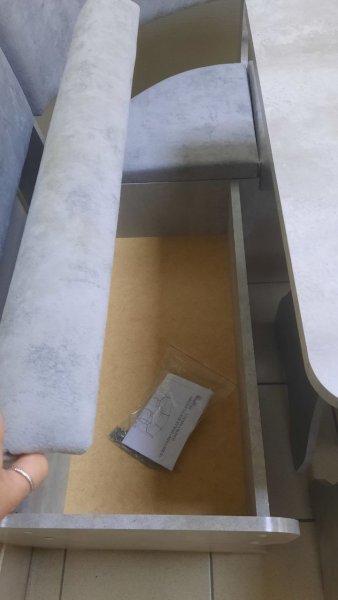 Кухонный уголок Миссия V велюр (цемент) в Томмоте - mebel154.com