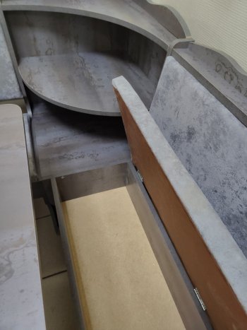 Кухонный уголок Миссия с полкой ткань в Томмоте - mebel154.com