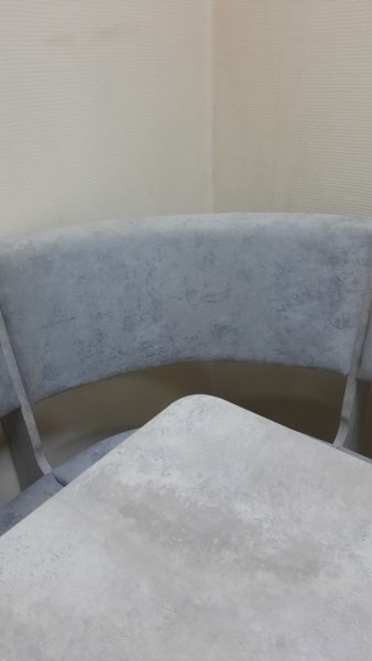 Кухонный уголок Миссия V велюр (цемент) в Томмоте - mebel154.com