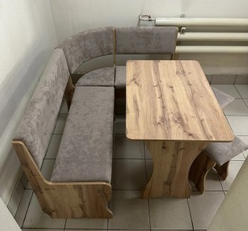 Кухонный уголок Миссия V велюр (дуб вотан) в Томмоте - mebel154.com