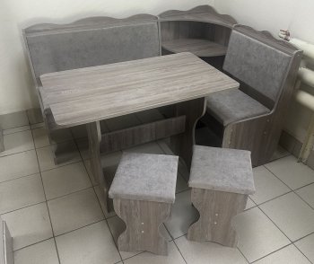 Кухонный уголок Миссия с полкой, ткань(локи) в Томмоте - mebel154.com