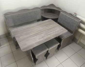 Кухонный уголок Миссия с полкой, ткань(локи) в Томмоте - mebel154.com