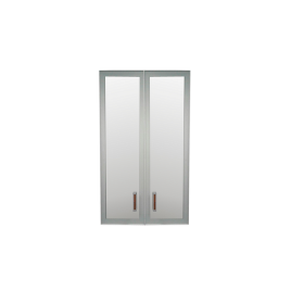 Комплект дверей Приоритет стекло в алюм. рамке К-981 (К-945, КФ-945) в Томмоте - mebel154.com