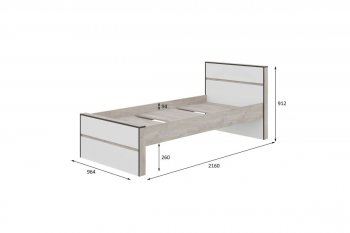 Кровать 0.9м Акита в Томмоте - mebel154.com