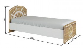 Кровать 900 КРД 900.1 Юнга в Томмоте - mebel154.com