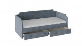 Кровать с мягкой обивкой и ящиками Кантри Тип 1 (900) в Томмоте - mebel154.com