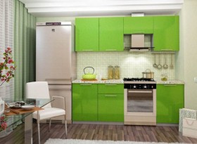 Кухня Олива зеленый металлик модульная в Томмоте - mebel154.com