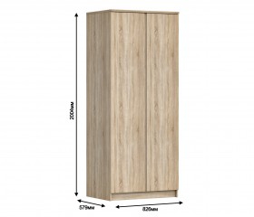 Шкаф 2-х дверный Кито СБ-2309 в Томмоте - mebel154.com