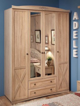 Шкаф для одежды 4-х дверный 9 Adele в Томмоте - mebel154.com