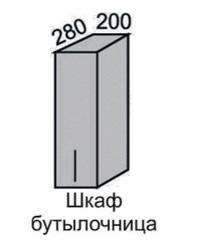 Шкаф верхний 720 ВШ 20 с дверцей Алеся Эконом в Томмоте - mebel154.com