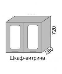 Шкаф верхний 720 ВШ 80В витрина Алеся Эконом в Томмоте - mebel154.com