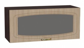 Шкаф верхний горизонтальный со стеклом Сити ШВГС 800 в Томмоте - mebel154.com