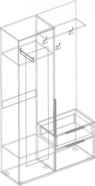 Прихожая Лео(велес) в Томмоте - mebel154.com