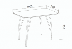 Стол обеденный Десерт в Томмоте - mebel154.com